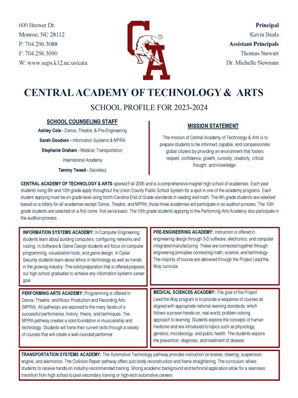 CATA School Profile